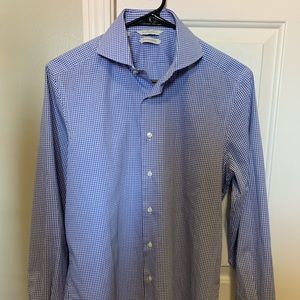 SuitSupply Dress Shirt Size 38/15 Spread Collar